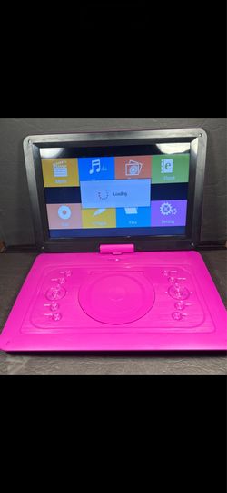 Portable purple/pink dvd player