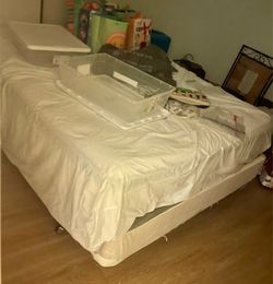 Queen mattress/boxspring/frame. Off Boxelder Dr. 92563