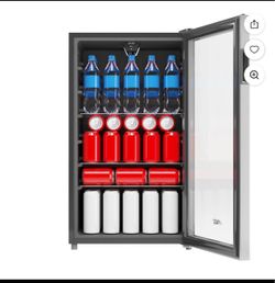 Arctic King Enfriador de Bebidas - Refrigerador Compacto de Bebidas, Mini Refrigerador para Bebidas, Refrigerador de Bebidas con Puerta de Vidrio para