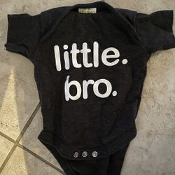Newborn Onesie “little Bro”