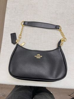 Coach Black Leather Mini Shoulder Bag
