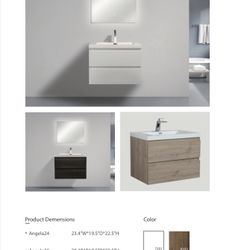 24ā Wall Mount Vanity $440 Sink And Vanity