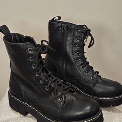 Women's Black Combat Boots