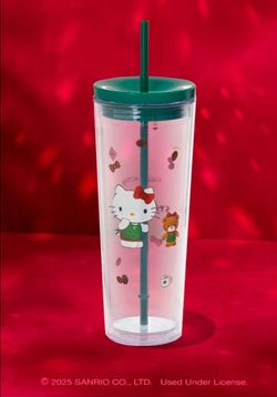Starbucks Hello Kitty Acrylic Cold Cup Tumbler