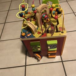 Wooden Activity Cube