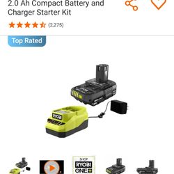 NEW Ryobi battery and charger 