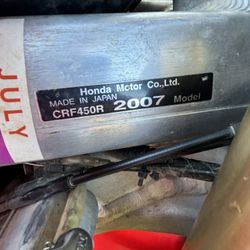 Honda Crf 450R