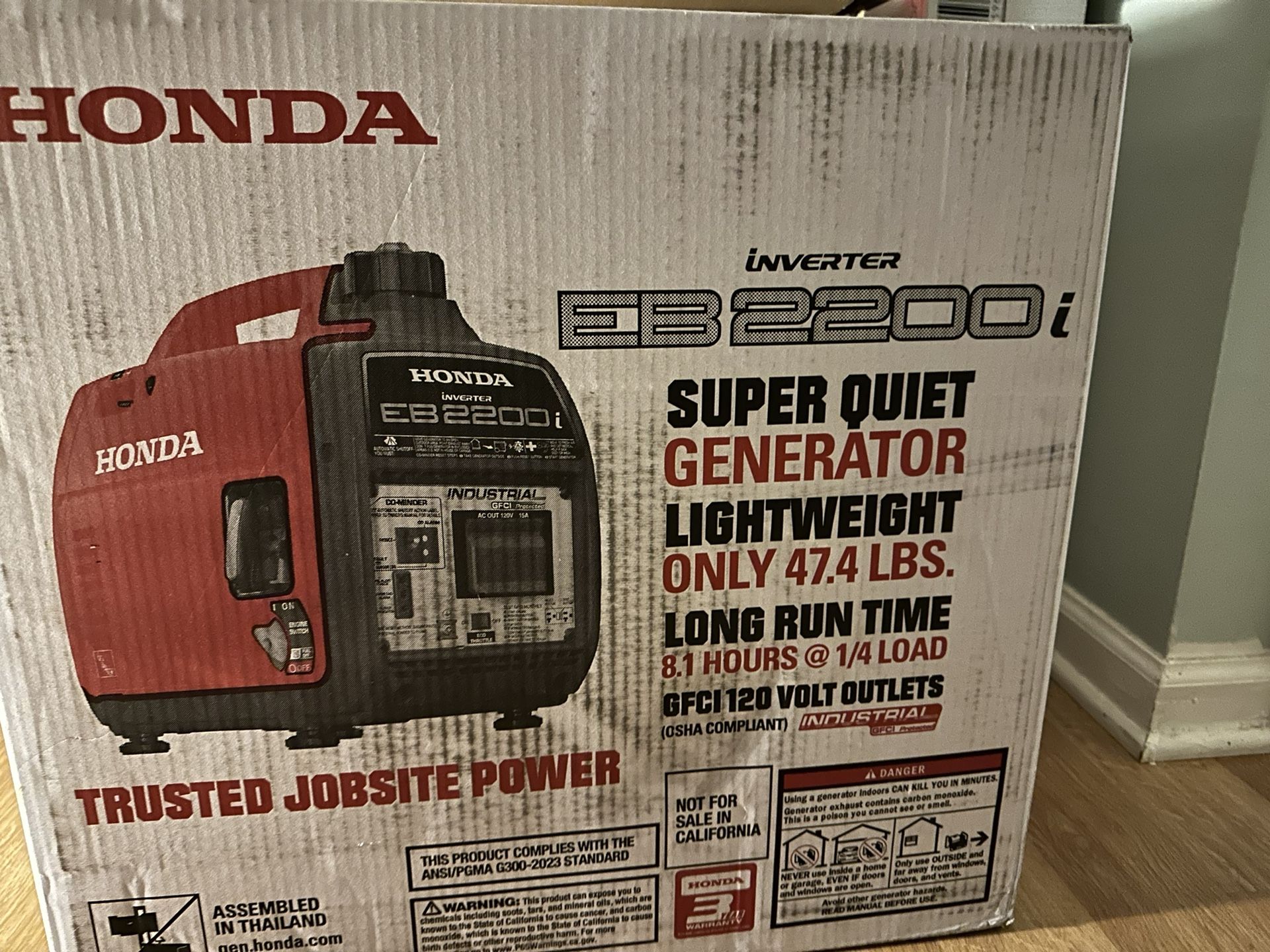 π₯ Honda EB2200i Super Quiet Inverter Generator β BRAND NEW β JOBSITE READY π₯