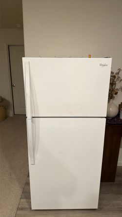White whirlpool fridge