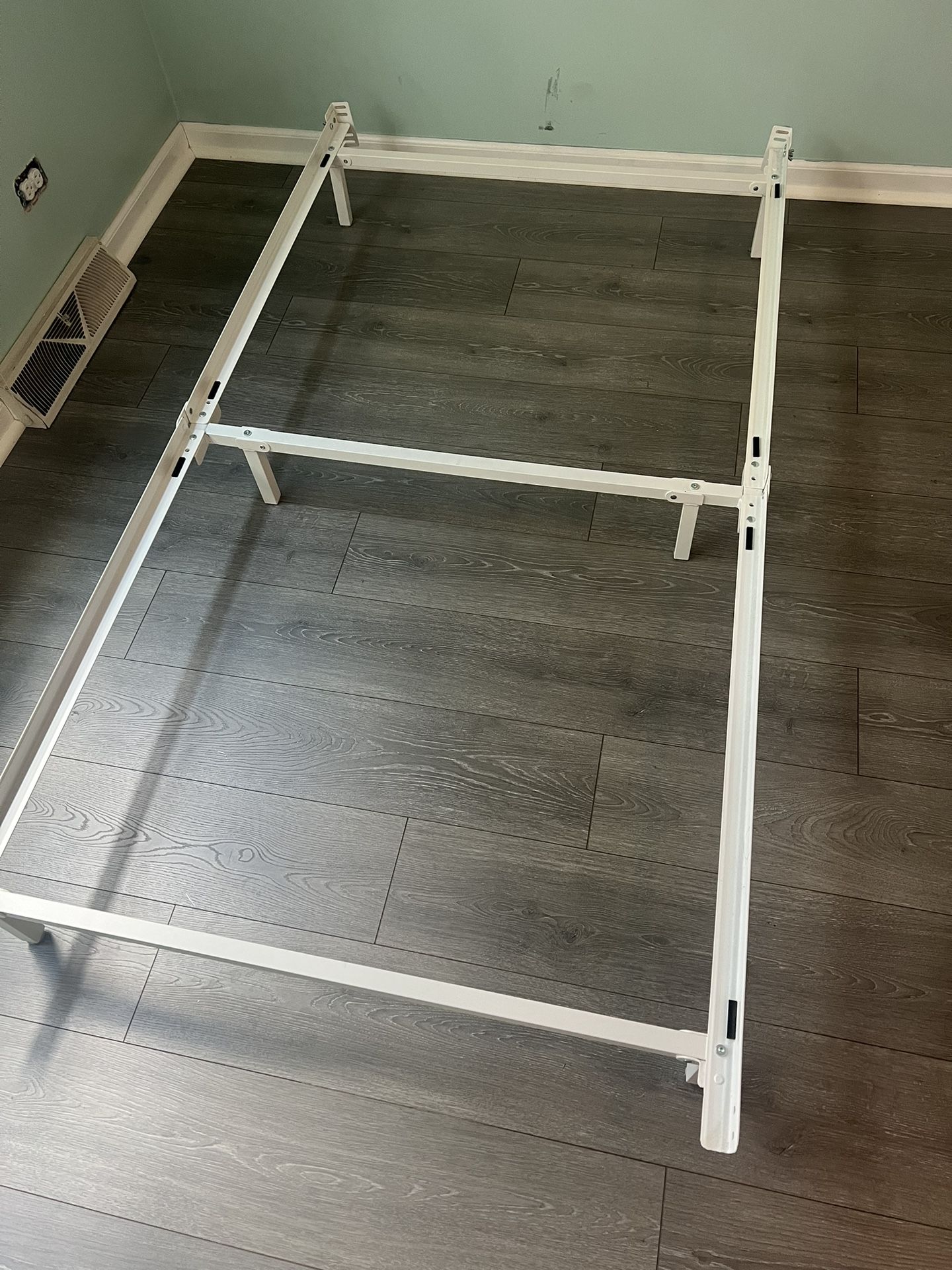 Twin Bed Frame, White