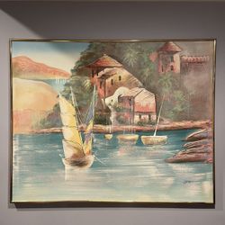 Gorgeous Large Vintage Painting From The 80's