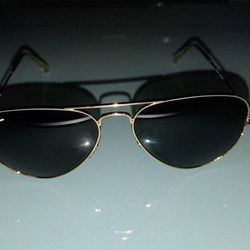 Ray Bans Aviator Sunglasses
 (Case Included