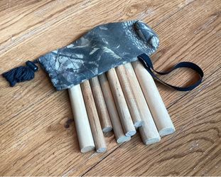 Vintage Hunters Specialties Rattlin Sticks Deer Call in Camo Bag
