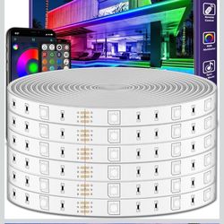 AILBTON 500ft Outdoor LED Strip Lights Waterproof,IP68 Outside Led Light Strips Waterproof with Bluetooth App Remote Control