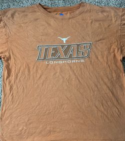 Orange and white Texas Longhorns cotton t-shirt #Longhorns SIZE XL