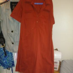Banana republic casual dress orange new