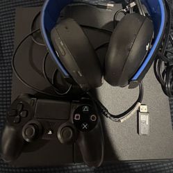 PS4 + PS4 Camera, Wireless Headset and Games