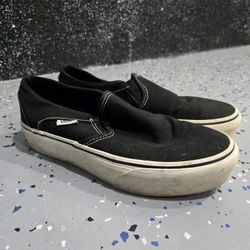 Black Slip On Vans