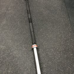 Olympic barbell w/spring collar