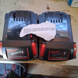 Milwaukee compatible batteries