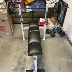 Weight bench set