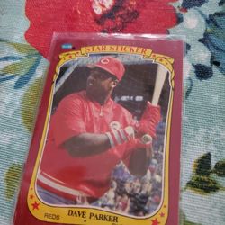 Cincinnati Reds 1986 Fleer Star Sticker Dave Parker John Franco Mario Soto Baseball Cards 