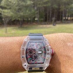 Clear Case Square Watch Beautiful 