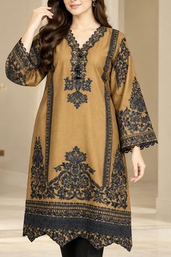 Cotton embroidered kurti /top