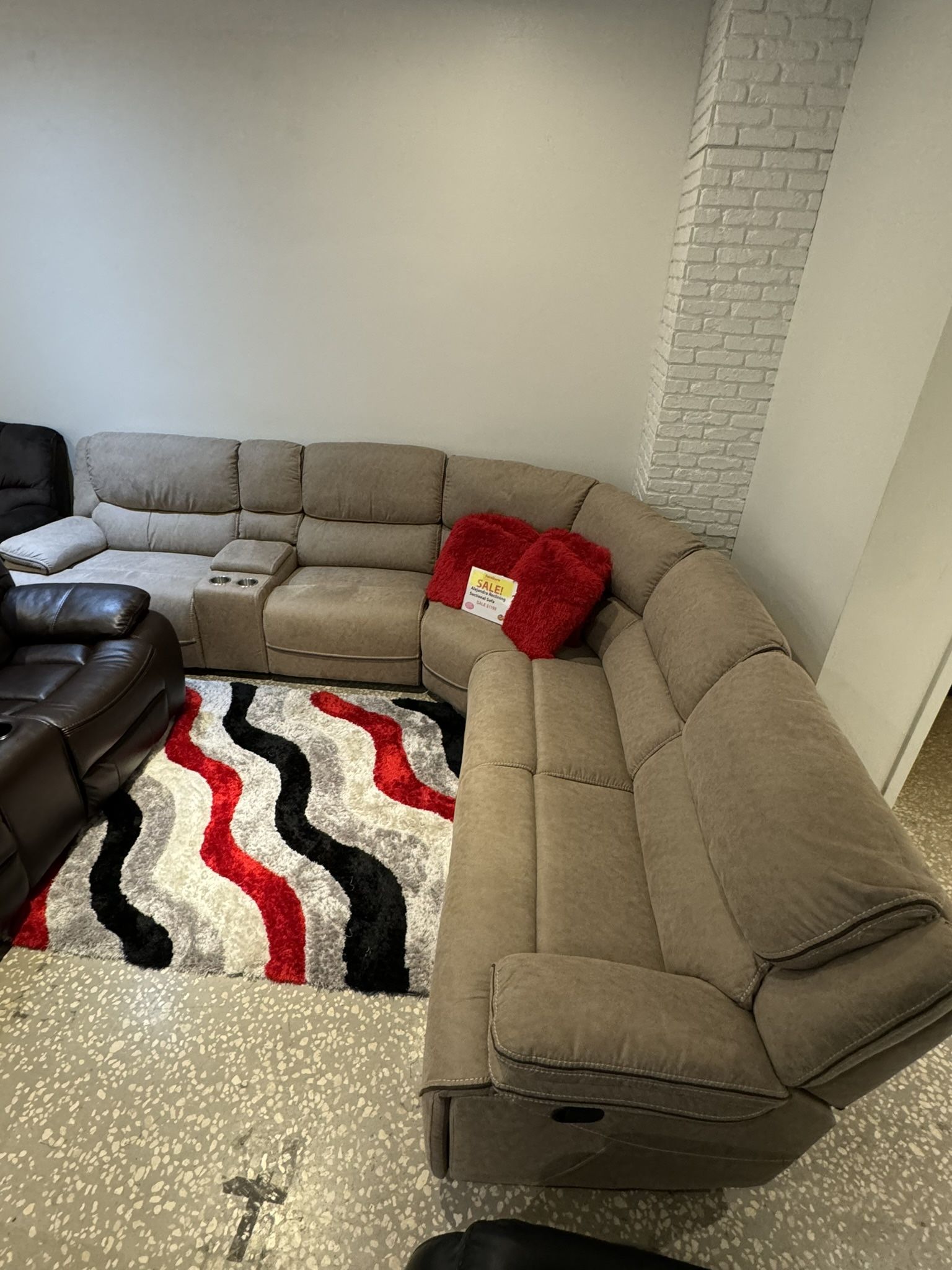 Gorgeous Brown Alejandra Sectional Sofa!$1599!*SAME DAY DELIVERY*NO CREDIT NEEDED*EASY FINANCING*HUGE SALE*
