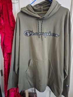 Champion Pullover Hoodie Olive Green