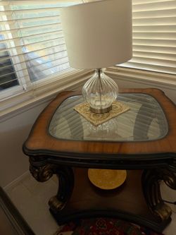 Coffee  table and side  and two chairs