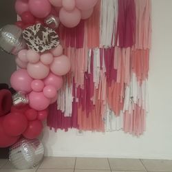 Pink Streamer Backdrop