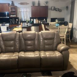 Leather Sofa Set 