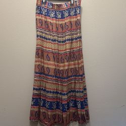 Beautiful Red & Blue Skirt / Dress For Any Occasion. Size M