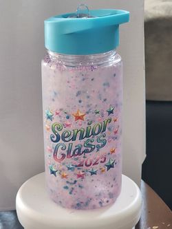 Seniors 2025 snowglobe tumbler
