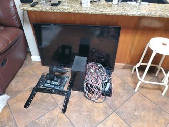 Samsung 46" TV and sound system