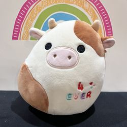SQUISHMELLOWS RONNIE THE COW - 7 1/2 INCH LIKE NEW. “ 4 EVER