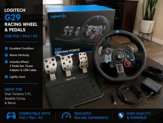 Logitech G29 Racing Wheel & Pedals for PS5/PS4/PC
