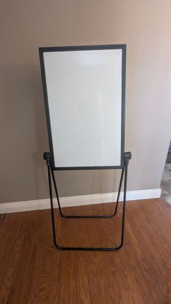 Adjustable double sided magnetic white board