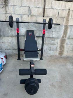 Semi new weight bench.