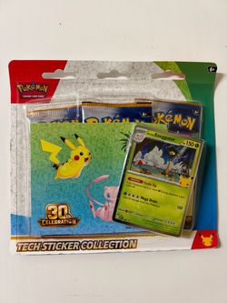 2026 Pokemon Mega Evolution 30th Celebration Tech Sticker Collection