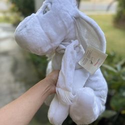 Large Disney Snowflake Pals Eeyore White Silver Plush w/Tags