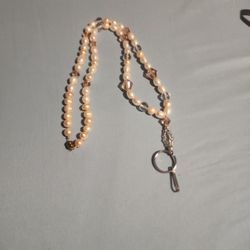 Pearl Badge Holder Lanyard