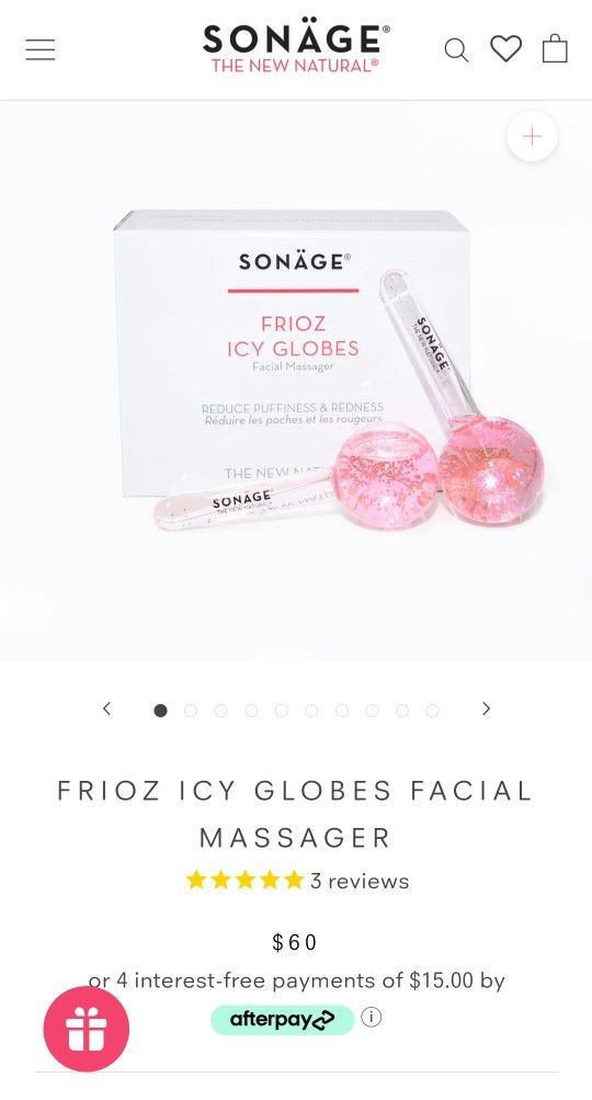 Sonage Frioz Icy Globes Facial Massager