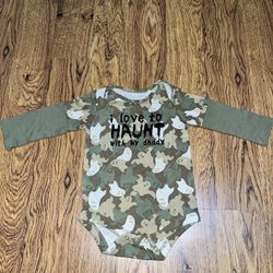Halloween Ghost Camo Onesie 12 Months 