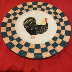 Beautiful Decorative Rooster Theme  Plate.