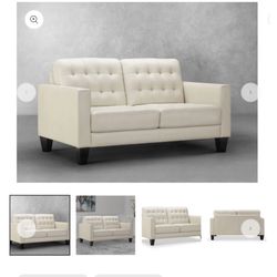 Tova Leather Sofa By Abbyson 