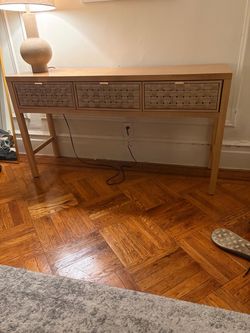 three-drawer  table