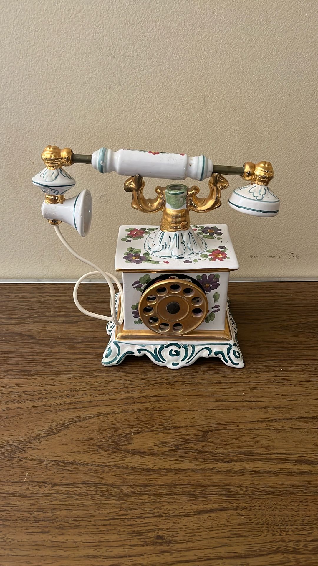 Vintage French Telephone Decanter By Cesare 1969