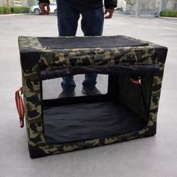 New In Box 32x24x23 Inch Tall Foldable Portable Travel Soft Dog Cat Crate EZ Setup With Carrying Bag Cage 